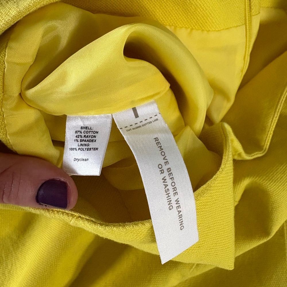 Canary Yellow Loft Pencil Skirt - Picture 5 of 8